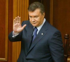 Виктор Янукович во время заседания Верховной Рады. Киев, 7 апреля