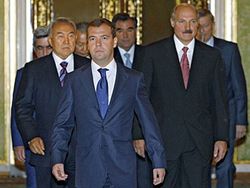 Медведев, Лукашенко, Назарбаев