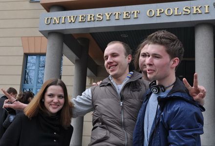 Украинские студенты на дне открытых дверей Опольского университета 