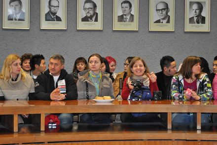 Українські студенти, абітурієнти і батьки на екскурсії в Сілезькому університеті у Катовіце 