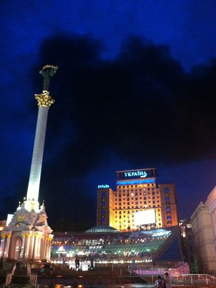 Велика пожежа на Хрещатику (фото)