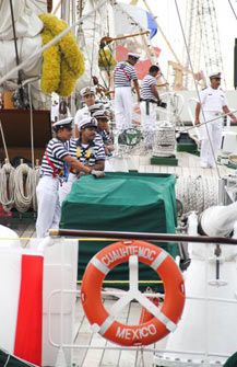 Военный парусник назвали в честь последнего императора ацтеков (фото)