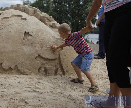 На виставці пісочних скульптур у Києві (фото)