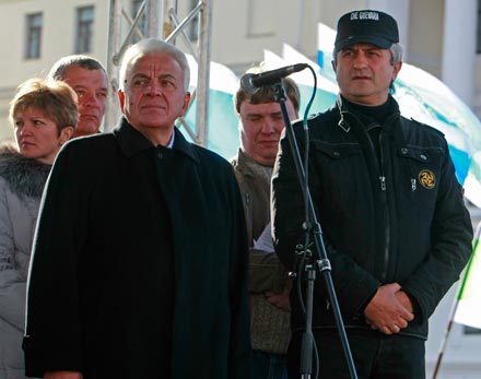 Збітнєв на мітингу профспілок закликав провести загальнонаціональний страйк