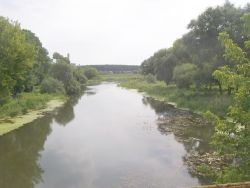 Река Горинь течет преимущественно по равнине