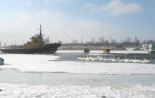Іллічівський порт рятує лебедів з льодового полону. Операція проходить успішно (фото)