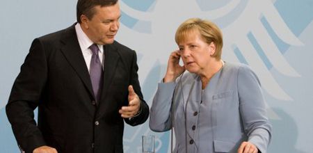 Ангела Меркель і Віктор Янукович