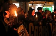 В Одесі у день пам’яті Героїв Крут проросійські організації спалили прапор УПА