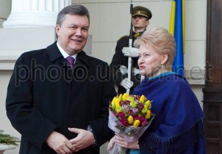 Виктор Янукович и Даля Грибаускайте