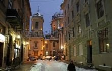 Посреди Львова кусок штукатурки со старого дома упал женщине на голову