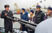 На Західну військово-морську базу ВМС запросили учнів одеського Морського ліцею