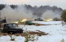 Артилеристи 8-го армійського корпусу проводять бойові стрільби з “Граду”