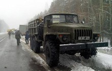 За ночь военные вытащили из сугробов более 50 автомобилей