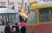 В центрі Харкова утворився транспортний колапс