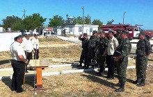 На территории базы украинских ВМС прошли учения по ликвидации пожара