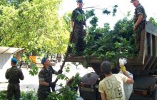 300 военных присоединились к ликвидации последствий урагана в Одесской области