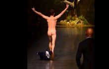 Оголений чоловік вибіг на подіум під час показу Dolce & Gabbana
