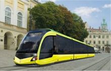 Во Львове презентован новый трамвай украинского производства. Стоимость - 12 млн грн