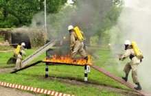 На Житомирщине военные поупражнялись в ликвидации чрезвычайных ситуаций