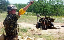 Артиллеристы Запорожской бригады выполняют огневые задачи