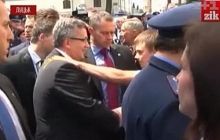 «Яєчний інцидент» з Коморовським: МВС Польщі нарікає на українських колег