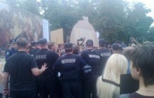 Міліція затримала учасників протесту під Мистецьким Арсеналом