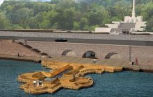 На Дніпрі в Києві з'явиться купальня у формі хреста