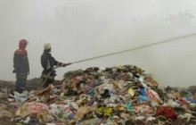 На Закарпатті ліквідовано пожежу на звалищі