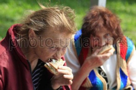 Бездомные во время празднования альтернативного Дня Киева 