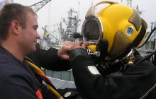 Обстеження затонулого підводного човна “Щ-216” проводилися у складних умовах