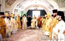 Сьогодні Предстоятель УПЦ очолив літургію у Спасо-Преображенському храмі 