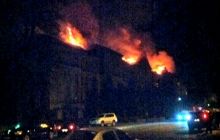 У Києві горить університет (фото)