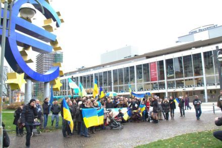 Евромайдан во Франкфурте-на-Майне, фото Вячеслава Егорова