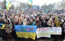 По Тернополю прошла 1,5-километровая колонна студентов (фото)