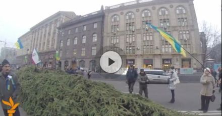 Ель у КГГА / Кадр: Радио Свобода