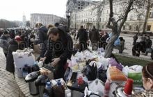 Первая ночь акции на Михайловской прошла спокойно