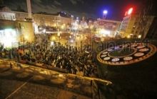 На Майдане Незалежности выключили свет