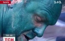 Власенко в харьковском суде снова облили зеленкой