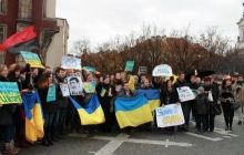 В центре Праги состоялся митинг в поддержку украинского Евромайдана