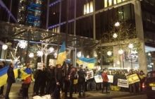 Близько 60 активістів влаштували під вікнами Ахметова у Лондоні Євромайдан (фото)