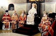 В день памяти священномученика Илариона Предстоятель РПЦ совершил Божественную литургию