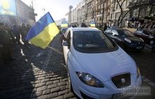 Сбитый активистом Автомайдана инспектор ГАИ госпитализирован, у него - несколько травм