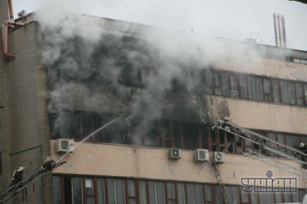 пожар в Харькове на фабрике