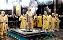 У Москві в Храмі Христа Спасителя звершено молебний спів на новоліття