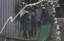 Милиция применила "коктейль Молотова"
