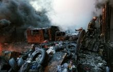 На Грушевського згорів магазин, людей з верхніх поверхів евакуювали