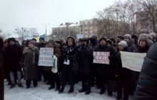 Начальник полтавської міліції запобіг конфлікту, заспівавши гімн разом з пікетувальниками