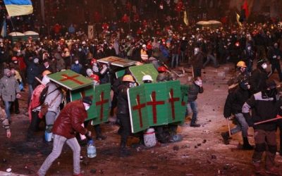 Фото В стычках на Грушевского появились первые пострадавшие 19 января 2014