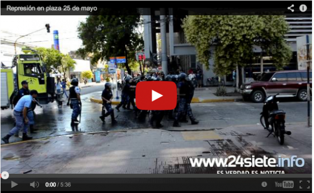Беспорядки в Аргентине / Facebook 24siete.info
