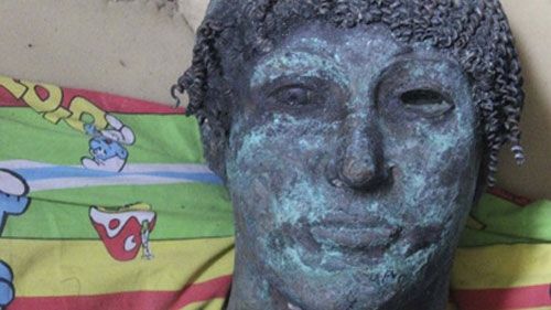 Голова статуи Аполлона, обнаруженной в Газе Фото: сайт Фонд Археология